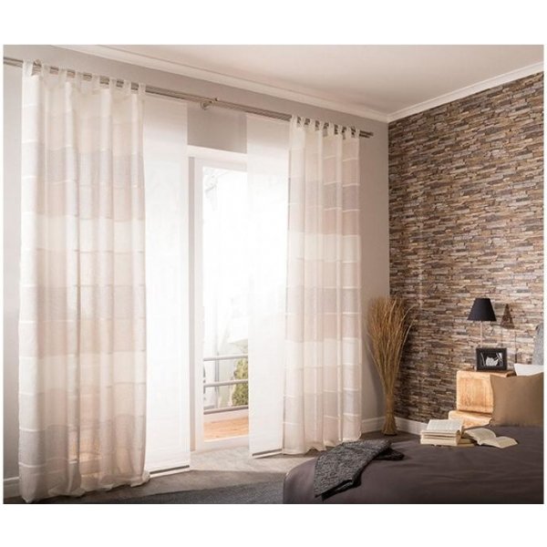 Indes, hotové záclony na okná Homing - biela, béžová 5873-08, 140 x 255 cm  od 37,99 € - Heureka.sk