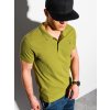 Ombre Clothing Pánske basic polo triko Douglas zelená M