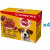 Pedigree Adult Výber príchutí v želé s hovädzím mäsom s kuracím mäsom s jahňacím s hydinou 48 x 100 g