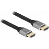 Delock HDMI prepojovací kábel Zástrčka HDMI-A 0.5 m sivá 83994 8K UHD, pozlátené kontakty, trojžilový tienený, eARC HDMI kábel; 83994