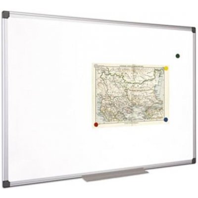 Biela tabuľa, magnetická, 90x180 cm, hliníkový rám, VICTORIA VISUAL