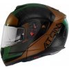 MT Helmets Atom SV Adventure A6 černo-hnědo-zelená - S : 55-56 cm