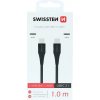 Swissten 71506515 Dátový USB-C amp; USB-C, 1m, černý