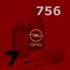 OPEL - 756 - RADIANT RED červená barva - retušovací tužka