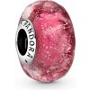 PANDORA korálka Vlnité ružové muráno 798872C00