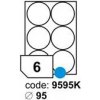 etikety RAYFILM 95mm kruh univerzálne biele R01009595KF (1.000 list./A4)