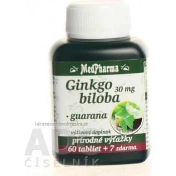 MedPharma Ginkgo biloba + Guarana 67 tabliet