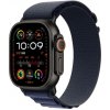 Apple Watch 49 mm námornícky modrý Alpský ťah Small vyhotovenie z čierneho titánu MYPW3ZM/A