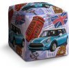 Sablio Taburet Kocka Mini sedan Londýn - 40x40x40 cm