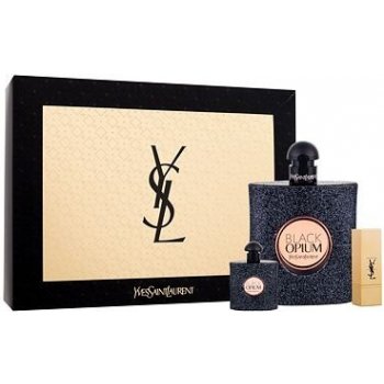 Yves Saint Laurent Black Opium EDP 90 ml + EDP 7,5 ml + rtěnka Rouge Pur Couture 1,3 g 70 darčeková sada