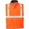 Portwest S776 Bizflame Rain Hi-Vis Nehorľavá antistatická reflexná vesta oranžová 2XL