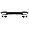 KITT Rear Bumper Valance Diffuser suitable for Mercedes A-Class V177 Sedan (2018-up) Black Exhaust