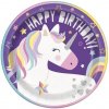 Talíře jednorožec – unicorn – happy birthday – narodeniny – 8 ks – 22 cm 11179006038