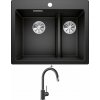 Blanco PLEON 6 SPLIT antracit 521689 + Blanco MIDA-S antracit 521455