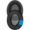 Náhradné Náušníky pre Kingston HyperX Cloud, Pamäťová pena + Neoprén + PU Koža, Čierne, 1 pár