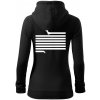 Jazvečík dlhý - Mikina dámska trendy zipper s kapucňou - 2XL ( Čierna )