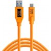 Tether Tools CUC3215-ORG USB 3.0 na USB-C, 4,6m, oranžový