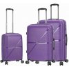 Cestovné kufre set 3ks Snowball PP S, M, L 211 L fialová