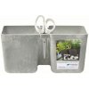 PROSPERPLAST Kvetináč TWINS CUBE betón 24,4cm