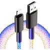 Nabíjací a synchronizačný kábel USB/Lightning pre Apple s podsvietením, 1 meter