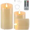LED sviečky 5ks LED Vosk Diaľkové ovládanie Časovač Náplň do kahancov sada sviečok