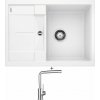 Blanco METRA 45 S Compact biela 519565 + Blanco MILA chróm 519414