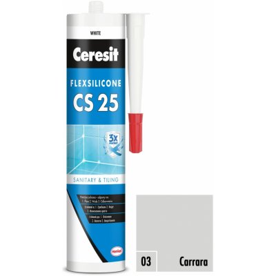 Ceresit CS 25 sanitárny silikón 280g carrara