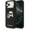 Karl Lagerfeld Liquid Silicone Double Heads MagSafe Zadní Kryt pre iPhone 17 Pro Max Black