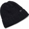 Under Armour Dámska čiapka Halftime Cable Knit Beanie čierna