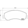 Sada brzdových platničiek kotúčovej brzdy BREMBO P 85 115