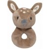 Plyšová hrkálka Srnka 18cm - béžová