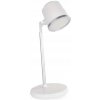 LED stolná lampa ABBIE, nabíjateľná, biela
