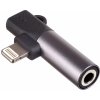 Adaptér AK-AD-63 Lightning / Lightning / Jack 3.5mm