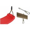 Set Hojdačka Swing Seat červená a 2x háky MHA 130