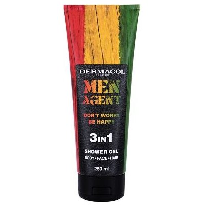 Dermacol Men Agent Don´t Worry Be Happy 3in1 sprchový gel a šampon v jednom 250 ml pro muže