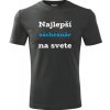 Grafitové tričko najlepší záchranár na svete - darčeky pre vodiča sanitky XXL