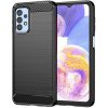 Techsuit Carbon Silicone kryt na Samsung Galaxy A23 4G / A23 5G – čierny