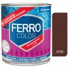 Chemolak Ferro Color U2066 2430 hnedá pololesk - základná a vrchná farba na kov 2,5l