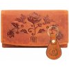 Paolo Peruzzi peňaženka z pravej kože oranžová - dámska