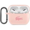 Lacoste Liquid Silicone Glossy Printing Logo puzdro pre Airpods Pro Pink 57983108884
