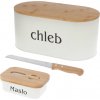 Brunbeste Chlebník OCELOVÝ CHLEBNÍK + MISKA NA MÁSLO S NŮŽEM + NŮŽ NA CHLÉB 2775