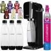 SODASTREAM ART SATURÁTOR NA VODU ČIERNY + 3 FĽAŠE + VRECÚŠKA SADA