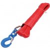 Syntetické lano s hákem 8 mm (DYNEEMA) 20 m, červené