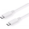C-TECH CB-USB32-20W USB 3.2, Type-C (CM/CM), PD 100W, 20Gbps, 2m, bílý