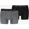Puma Men Cat Logo Print Boxer 2P čierna,sivá