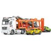 Auto tahač na setrvačník 56 cm s auty set 4ks (W049439)