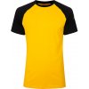 Pánske tričko Kappa LOGO CAFY Yellow/Black XS