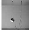 FLOS Aim LED F0090030 Black (Dizajnové talianske svietidlo v čiernej farbe, priemer 24 cm.)