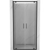 Mexen Exo dvojité sprchové dvere 80 cm, priehľadné, čierne - 8182-080-000-70-00