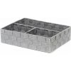 Compactor organizér na bielizeň a doplnky TEX – 3-dielny, 32 × 25 × 8 cm, sivý